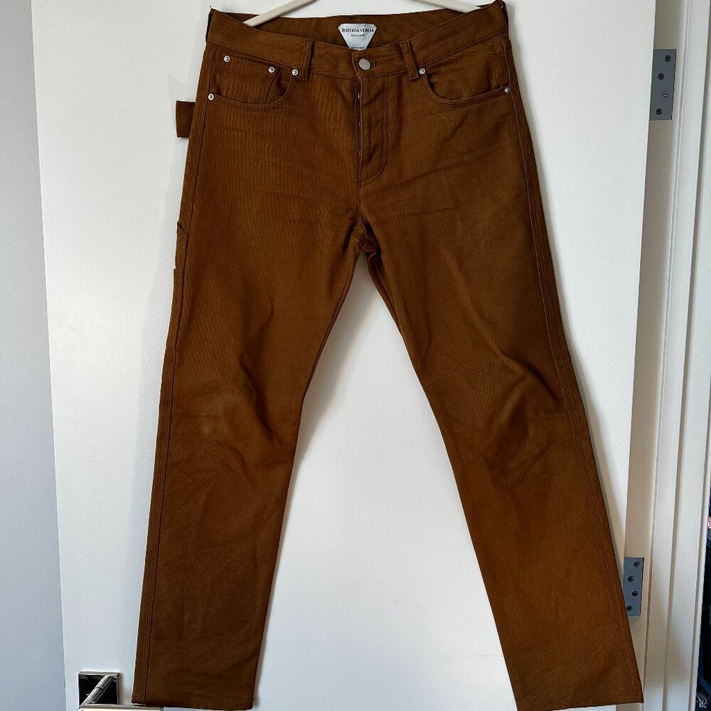 Bottega Veneta Brown Carpenter Pants - Size 46 eu